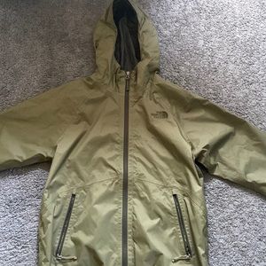 North Face windbreaker, size small, good condition, dark green